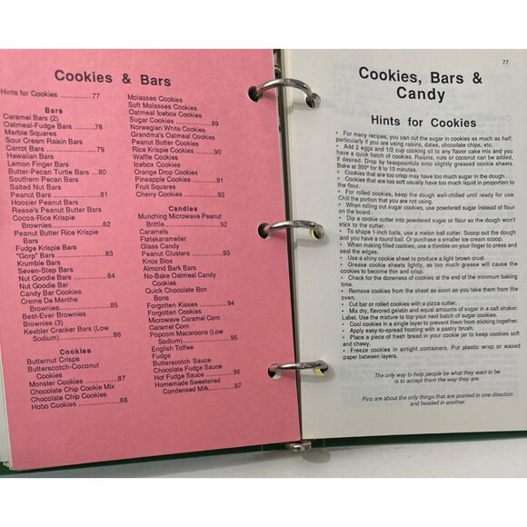 Immanuel Lutheran Church Cookbook 1987 Vtg Recipe Collection Ring Bound Canning - Picture 7 of 16